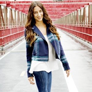 GAP Jackets & Blazers - Adorable Gap Plaid Moto Jacket GAP Jackets & Blazers - Adorable Gap Plaid Moto Jacket