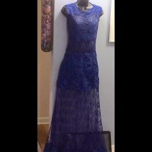 AKIRA Dresses & Skirts - Akira gorgeous blue lace dress, work once. AKIRA Dresses & Skirts - Akira gorgeous blue lace dress, work once.