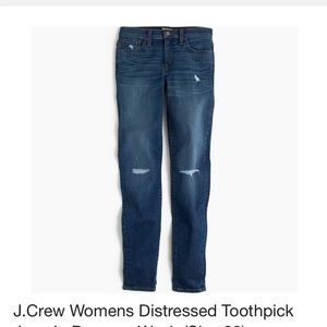 J. Crew Denim - 🆕LISTING! J. Crew toothpick distressed denim J. Crew Denim - 🆕LISTING! J. Crew toothpick distressed denim