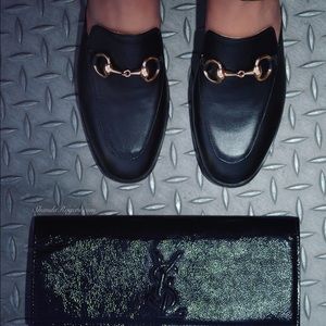 Shoes - Black leather slides Shoes - Black leather slides
