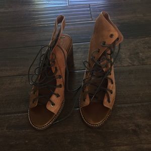 Jeffrey Campbell Shoes - Free People minimal lace up heel. Jeffrey Campbell Shoes - Free People minimal lace up heel.