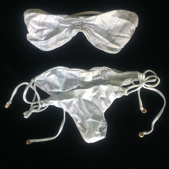 Indah Swim Indah Light Blue Bikini With Details Poshmark