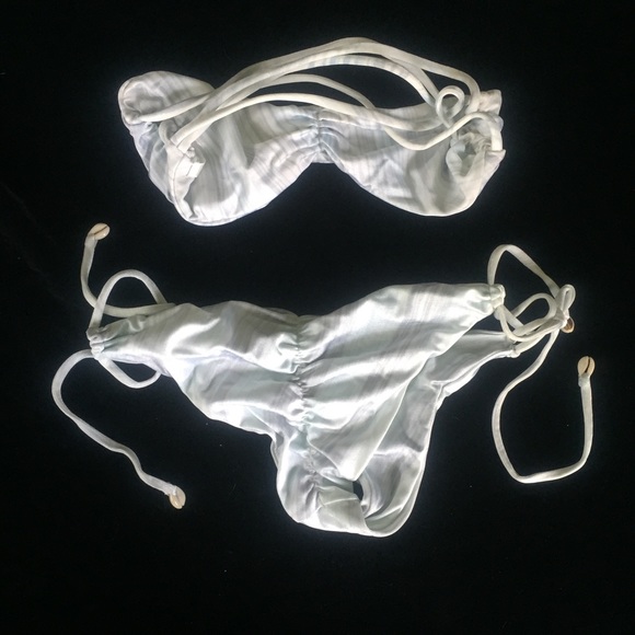 Indah Swim Indah Light Blue Bikini With Details Poshmark