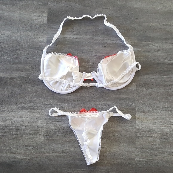 Intimates Sleepwear White Valentine Kiss Lingerie Set Poshmark