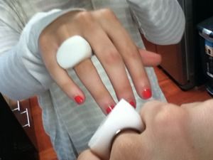 BCBG Bone White Statement Ring