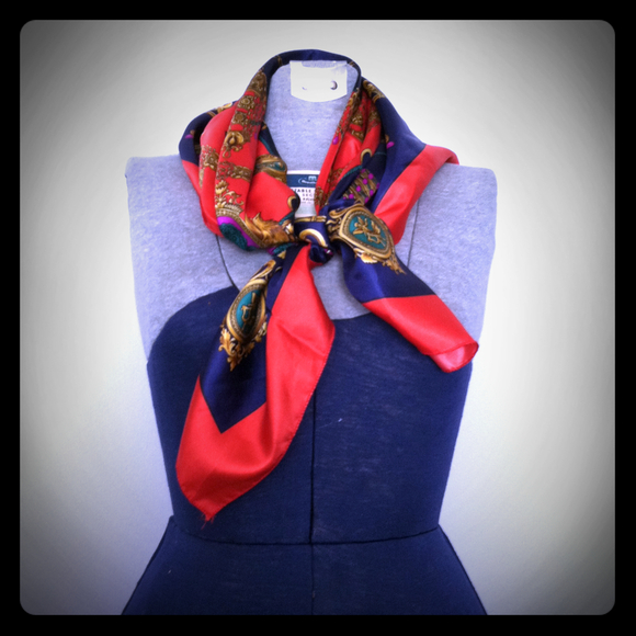 Vintage print scarf