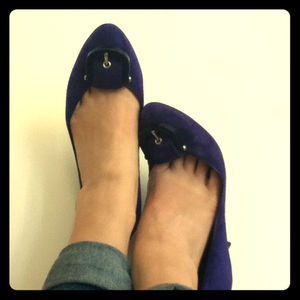 Royal Blue Suede Shoes
