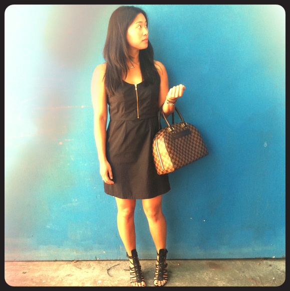 Uniqlo by Shipley & Halmos black tank dress