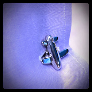 Airplane cuff links