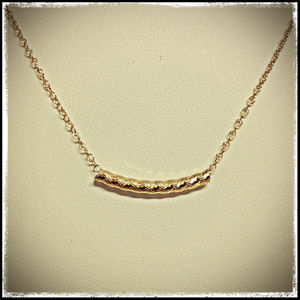 Gold Tube Necklace
