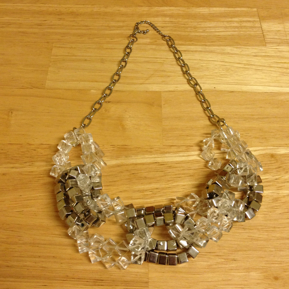 Cubic statement necklace 
