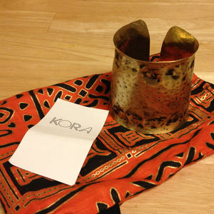 Reduced! Kora designs brass cuff bracelet