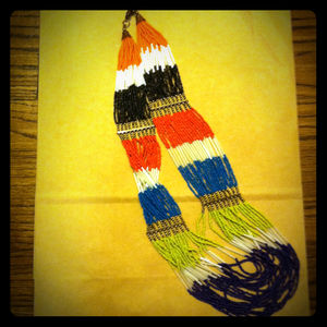 Native inspired seed bead Necklace