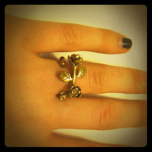 Vintage Colored Rose Ring