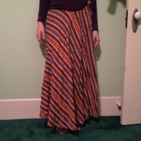 REDUCED!!! Vintage cotton wraparound skirt