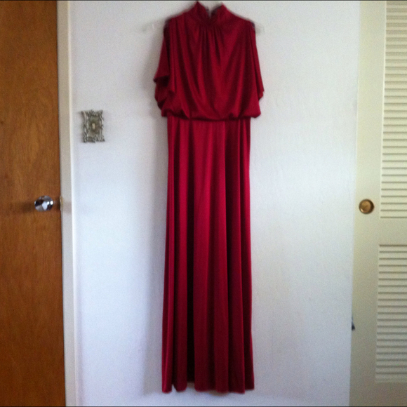 Burgundy Vintage Gown