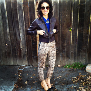 Paris blue Jackets & Coats - Faux leather bomber Paris blue Jackets & Coats - Faux leather bomber