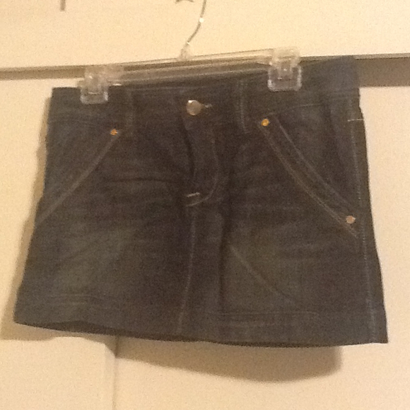 Express Skirts - Dark Blue Jean Skirt Express Skirts - Dark Blue Jean Skirt