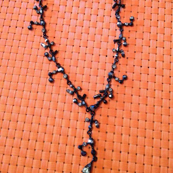 SOLD......Austrian black crystal choker