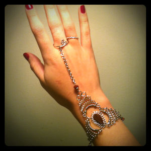 Indian slave bracelet/ring bracelet