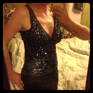 bebe Tops - Beautifule Bebe Sequined Sleeveless Top bebe Tops - Beautifule Bebe Sequined Sleeveless Top