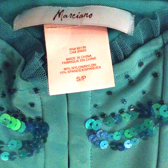 ✨FLASH SALE✨ MARCIANO TURQ. CORSET SEQUINS LACE - Picture 2 of 4