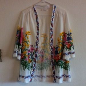 Reserved @spiritmaster Vintage floral cardigan