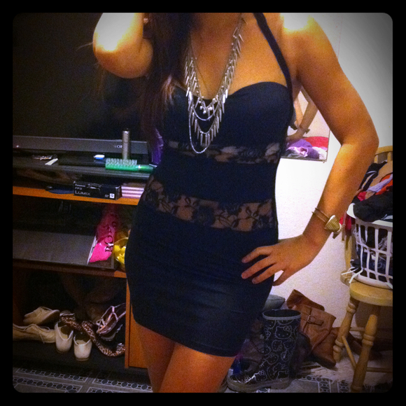 Sexy black dress