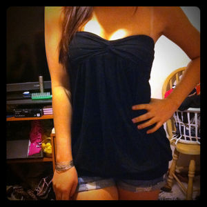 F21 black tube top
