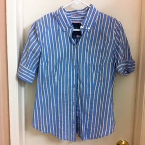 Mid Sleeve Striped Top