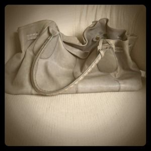 KENNETH COLE grey leather purse