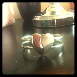 Lia Sophia silver heart bracelet