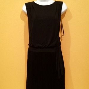 Max and Cleo black fringed cocktail dress
