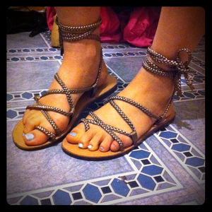 Nomi gladiator rope sandals