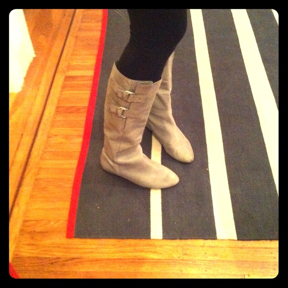 REDUCED Seychelles Mini-wedge Grey Boots, size 6.5