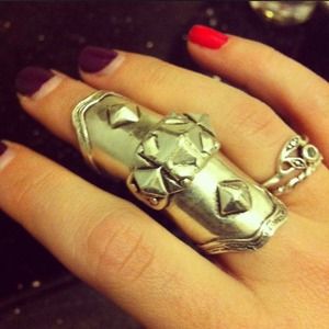 Low luv x Erin Wasson armor hinged knuckle ring