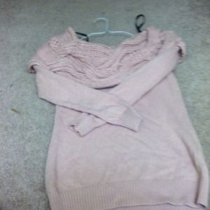 Pastel pink sweater from BEBE
