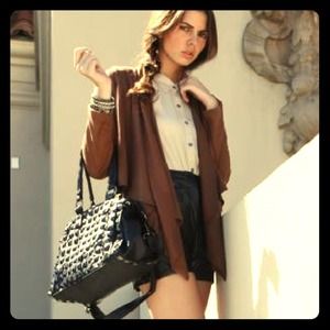 RESERVED for @honey Suede-like drapey cardigan