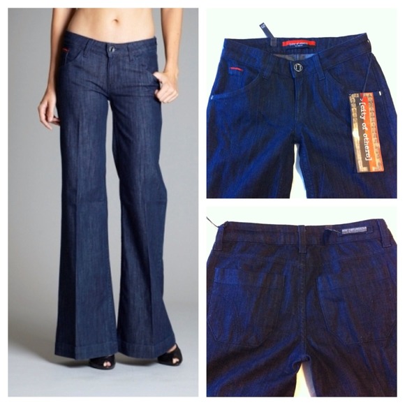 City of Others denim bell bottoms
