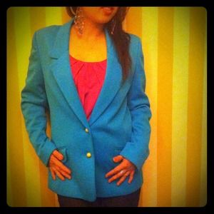 Jackets & Blazers - Reserved for @ysjones- Vintage teal blazer bundle Jackets & Blazers - Reserved for @ysjones- Vintage teal blazer bundle