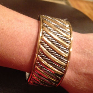 Gorgeous silver & gold toned bracelet. New