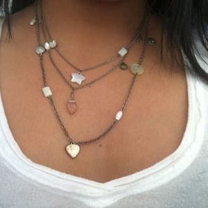 American eagle 3 chain charm necklace!