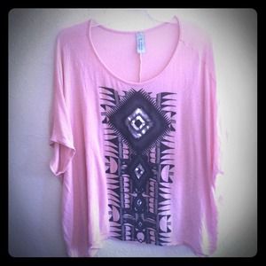 Over sized coral off the shoulder top!