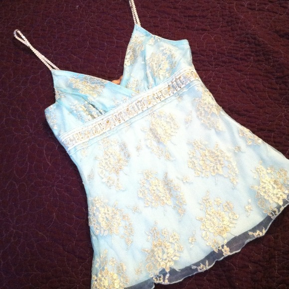 💙Pale blue lacey cami top💙 - Picture 1 of 3