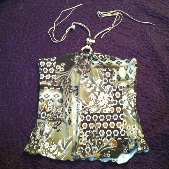 🍂Jungle print halter🐍 - Picture 3 of 3