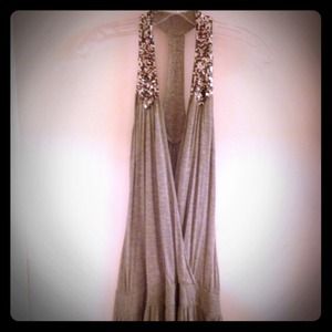 Grey sequins t back tunic top!