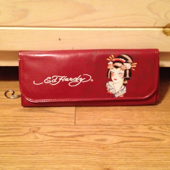 Ed Hardy wristlet; never used.