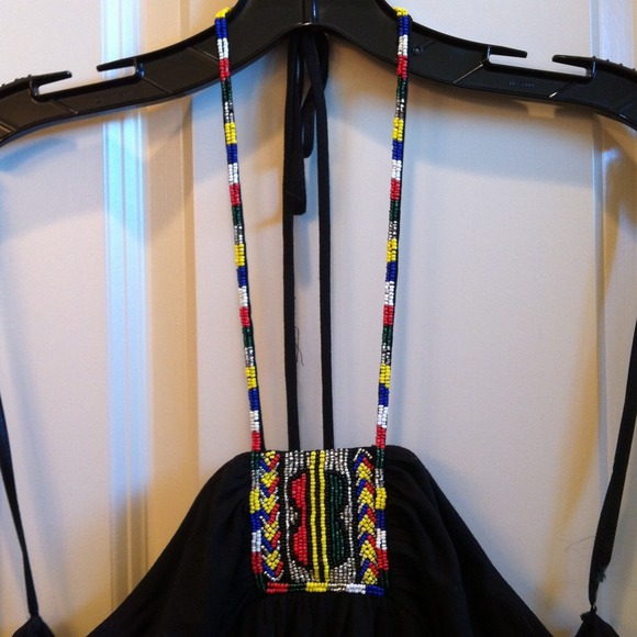 Beaded black top BCBG- reduced - Picture 2 of 4