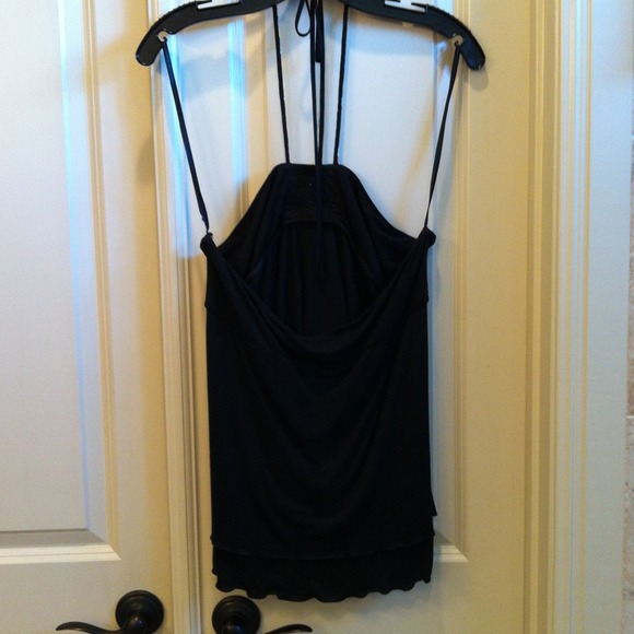 Beaded black top BCBG- reduced - Picture 4 of 4