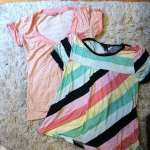 Pair of pastel tops